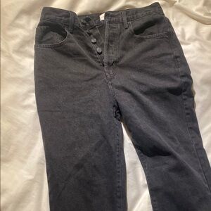 Pacsun Pacific Sunwear Black Buttoned Jeans